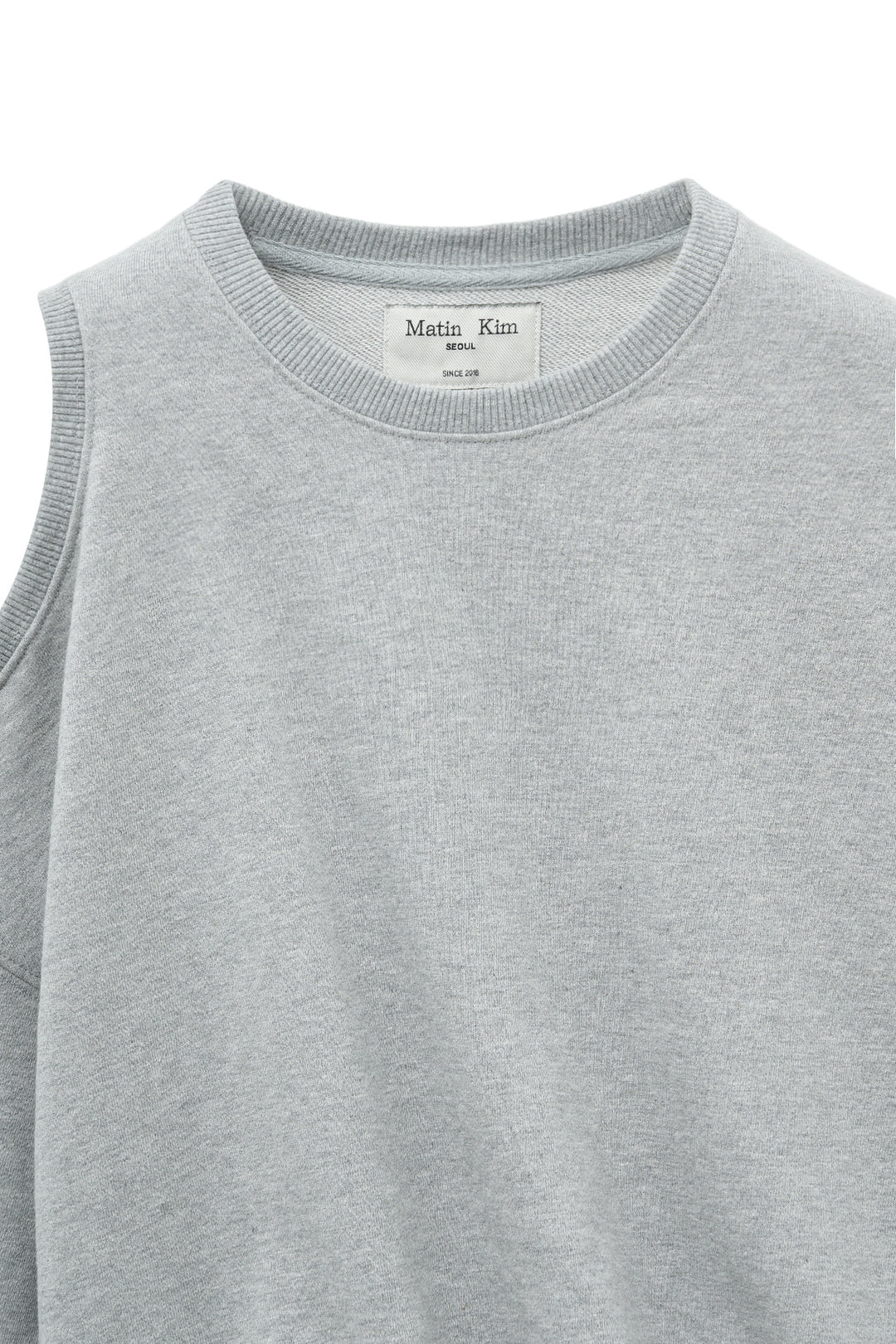 Matin Kim Shoulder Hole Sweatshirt — Gray