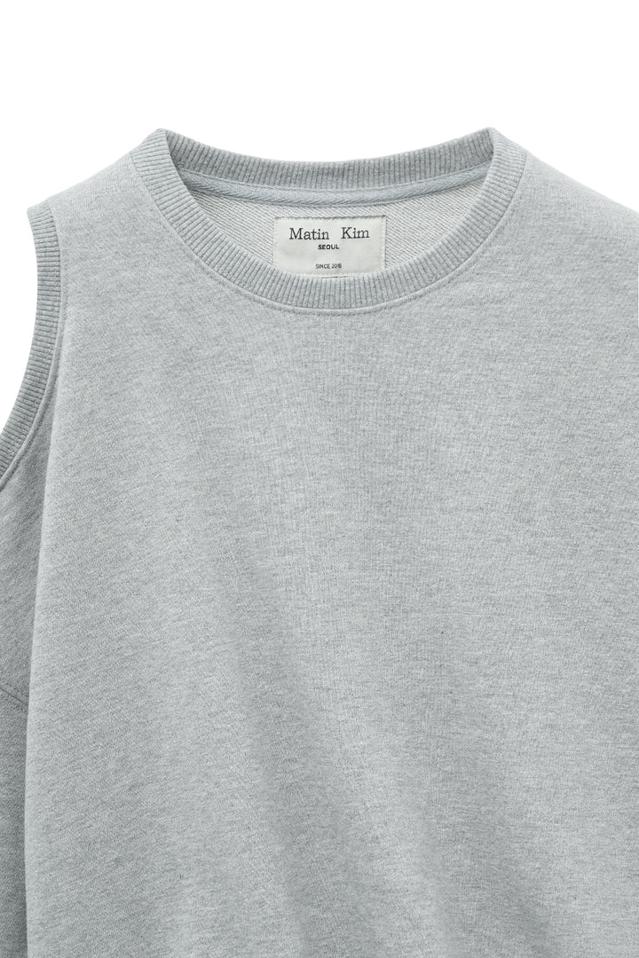 Matin Kim Shoulder Hole Sweatshirt — Gray