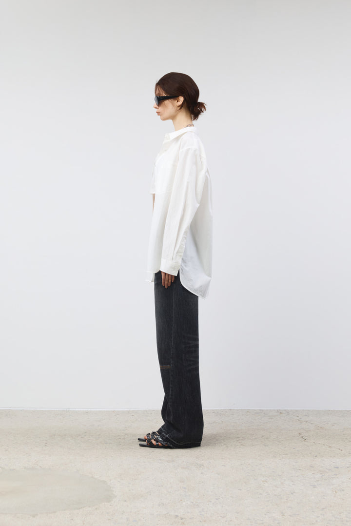 KIMMATIN Twisted Seam Denim — Dark — Gray
