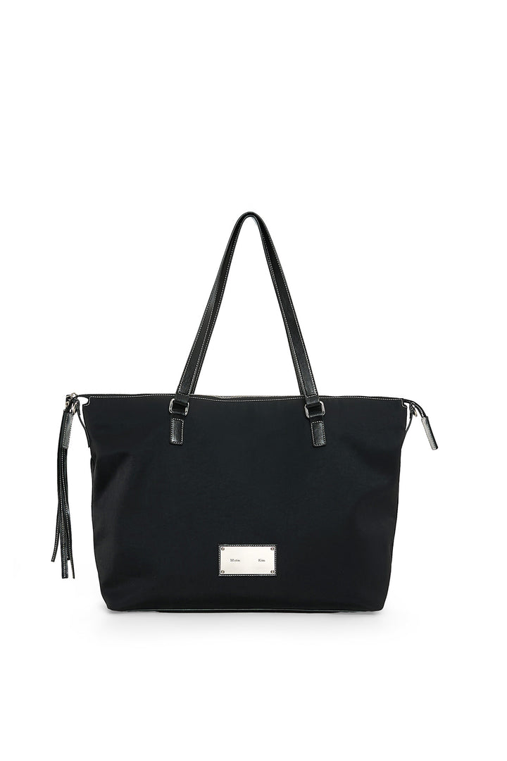 Matin Kim Logo Stitch Two Way Big Bag — Black