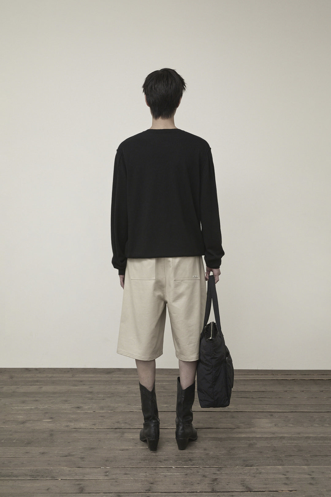 Matin Kim Cashmere Blended Round Knit — Black