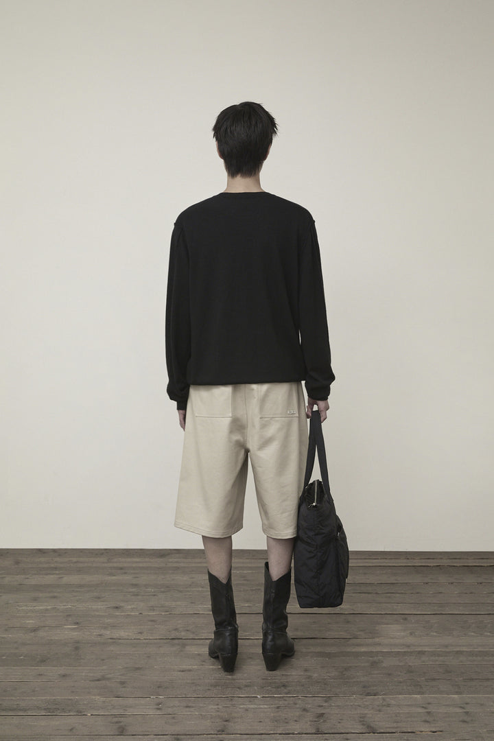 Matin Kim Cashmere Blended Round Knit — Black