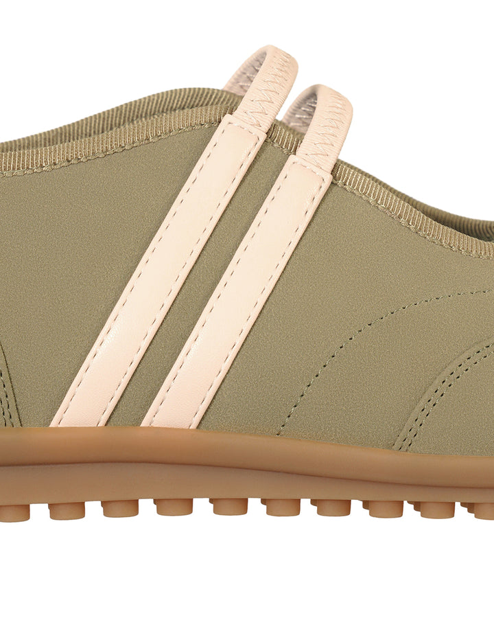 Stand Oil Strap Mary Jane Sneakers — Khaki Combo