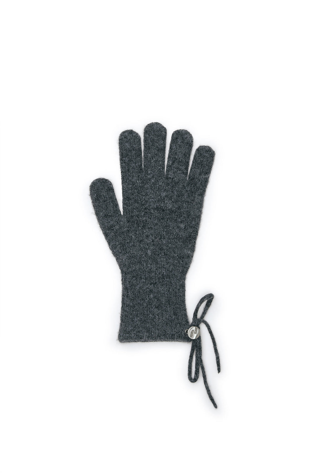 Matin Kim Ribbon Finger Hole Gloves — Charcoal