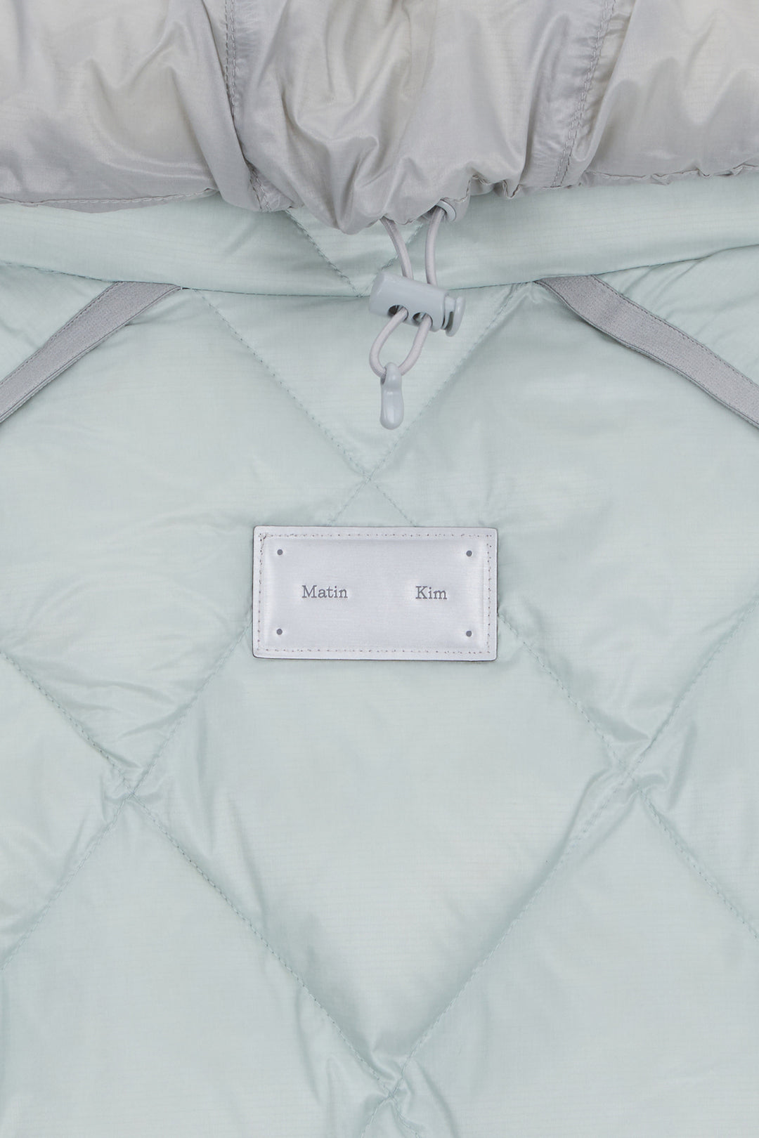 Matin Kim Quilting Hoody Lightweight Jumper — Mint