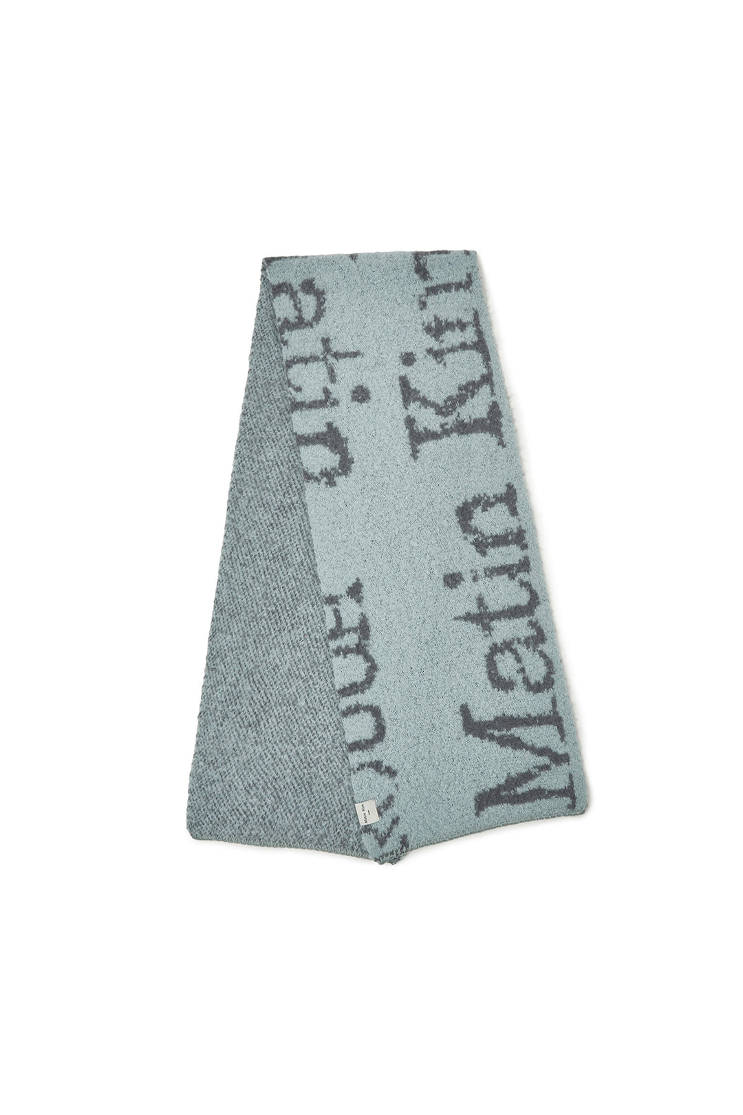 Matin Kim Cracked Logo Muffler — Light Blue