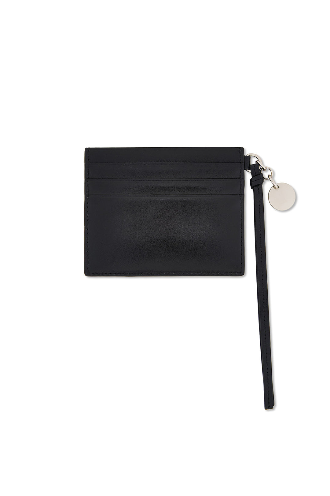Matin Kim Steel Logo Rivet Card Wallet — Black