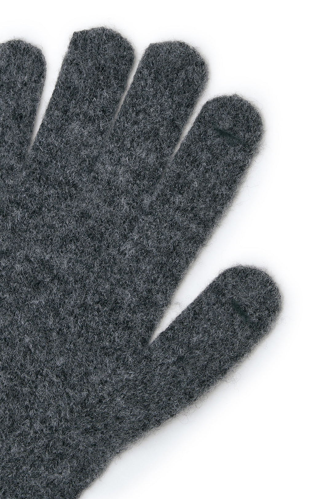 Matin Kim Ribbon Finger Hole Gloves — Charcoal