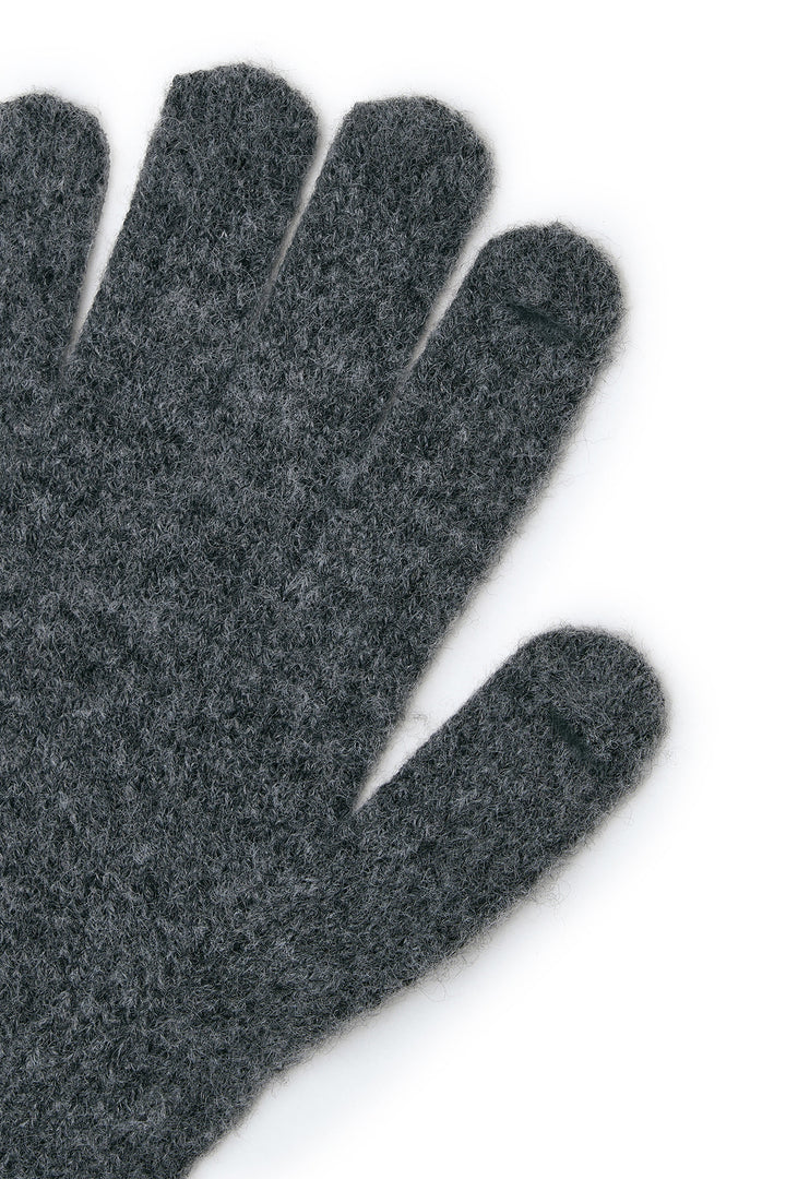 Matin Kim Ribbon Finger Hole Gloves — Charcoal