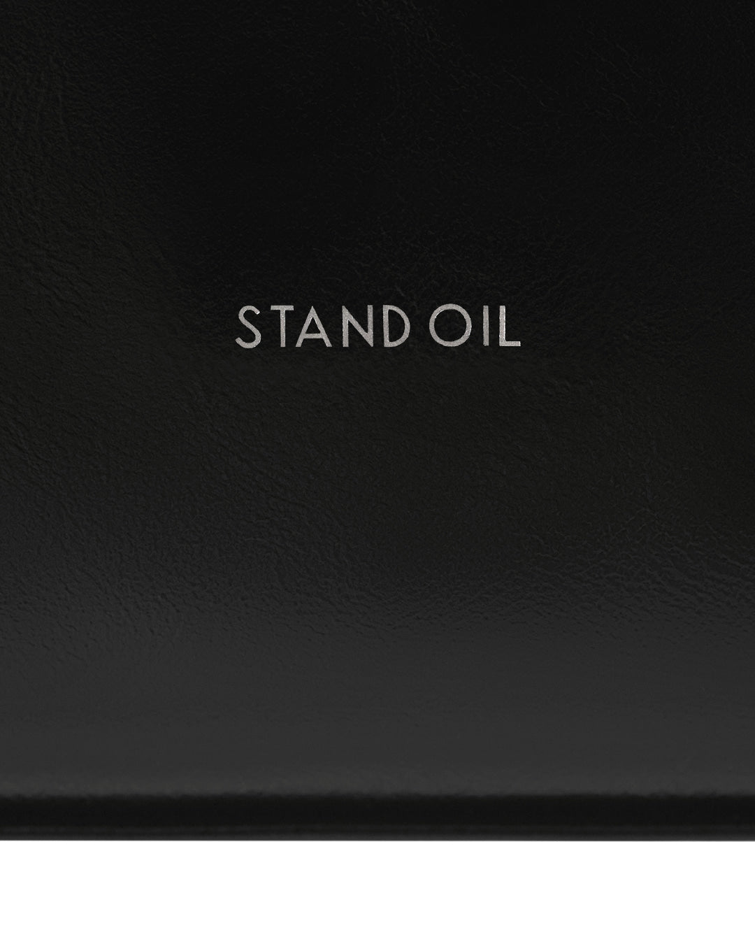 Stand Oil Melly Bag — Glossy Wrinkle Leather — Black
