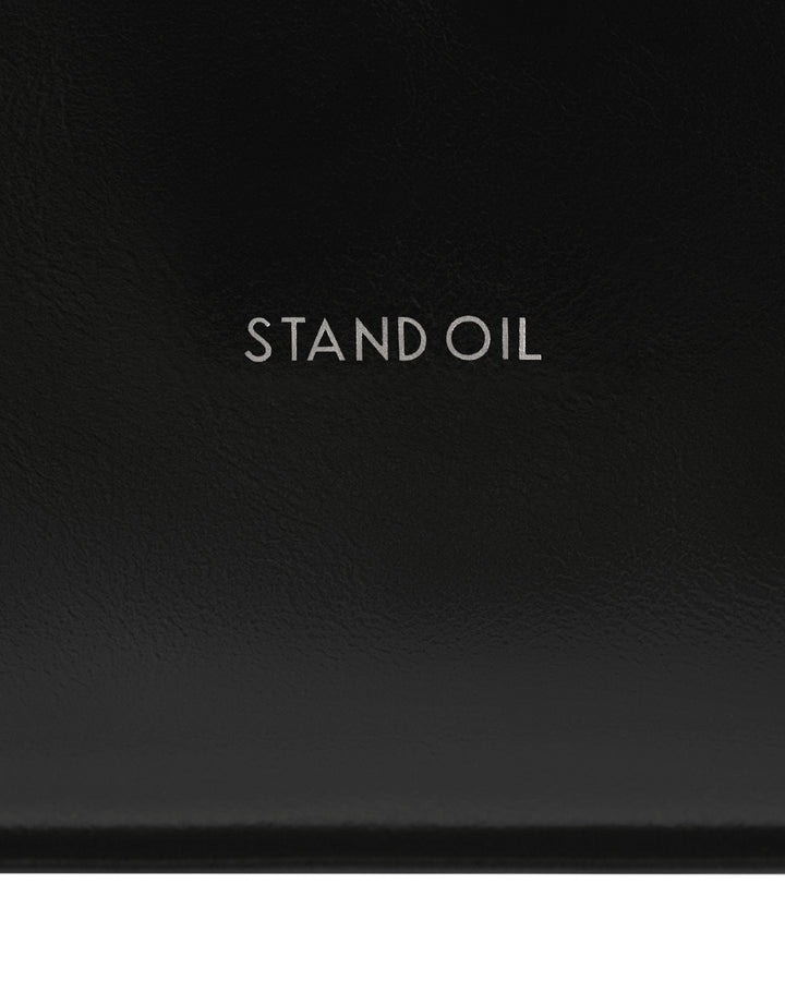 Stand Oil Melly Bag — Glossy Wrinkle Leather — Black