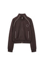 Matin Kim Heart Logo Track Jumper — Brown