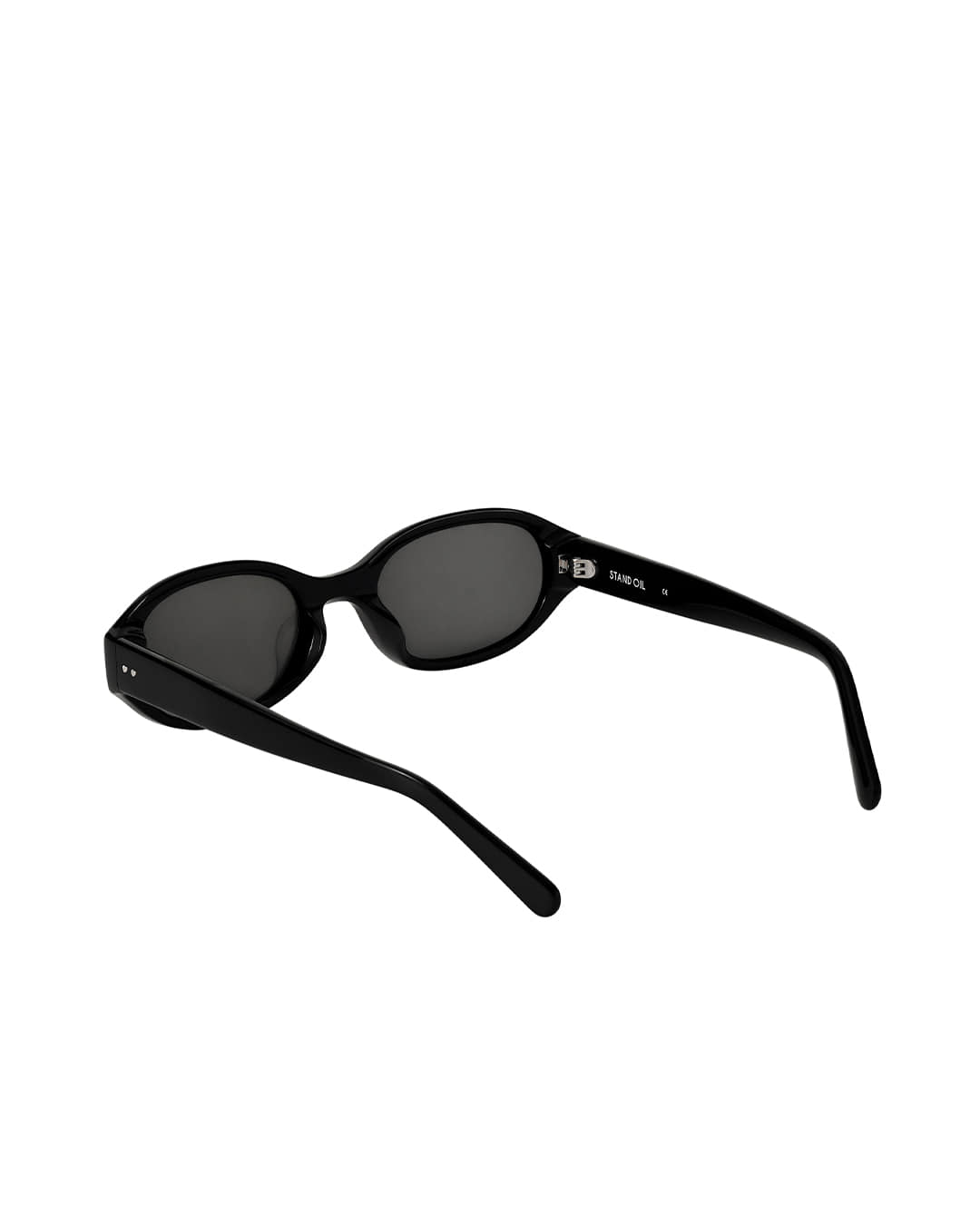 Stand Oil Day Glare Oval Sunglasses — Black