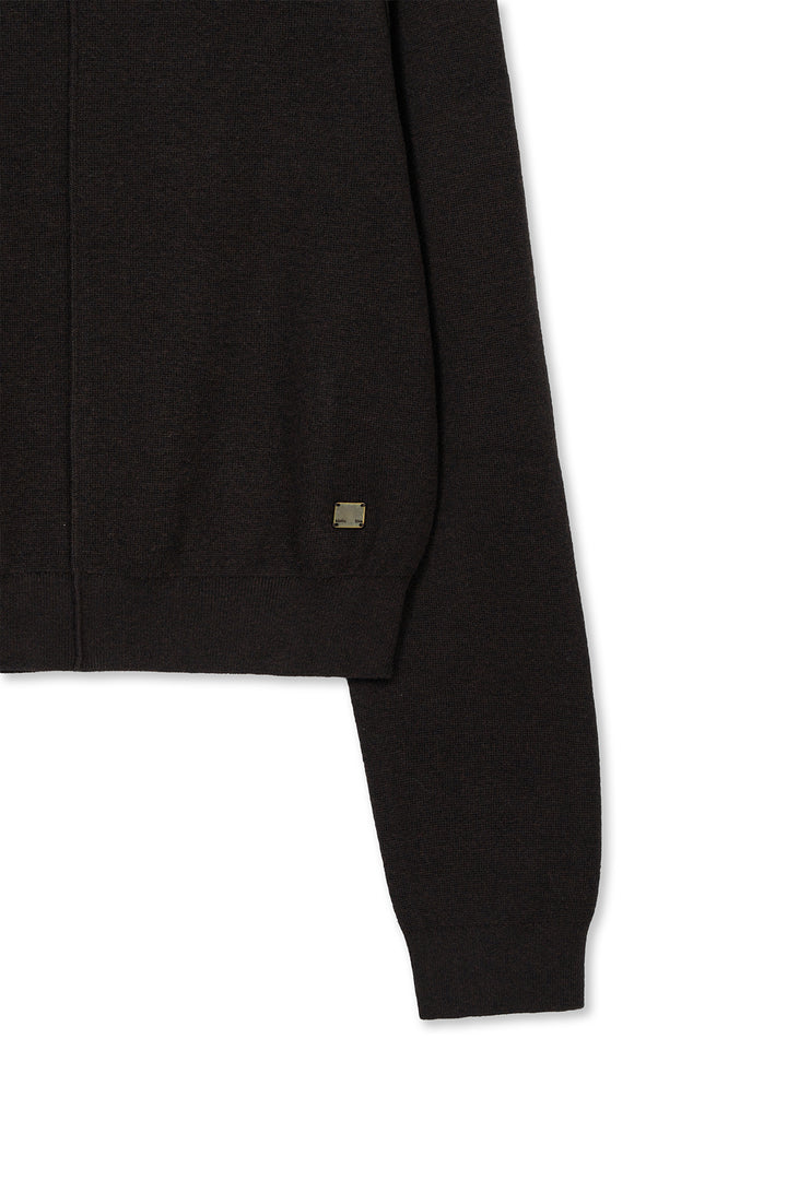 Matin Kim Raglan Sleeve Knit Pullover — Brown