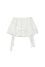 Matin Kim Multi Panel Layered Skirt — White