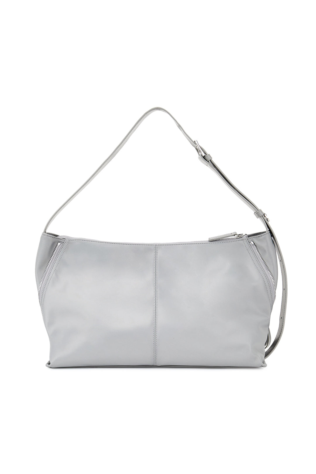 Matin Kim Side Zipper Fabric Shoulder Bag — Gray