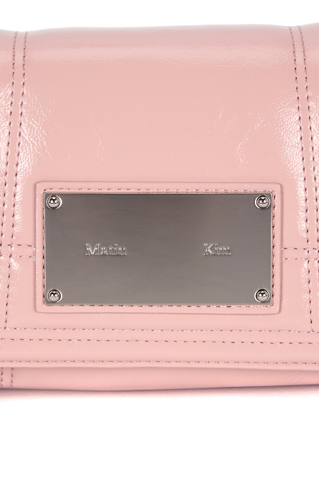 Matin Kim Glossy Quilting Small Chain Bag — Pink