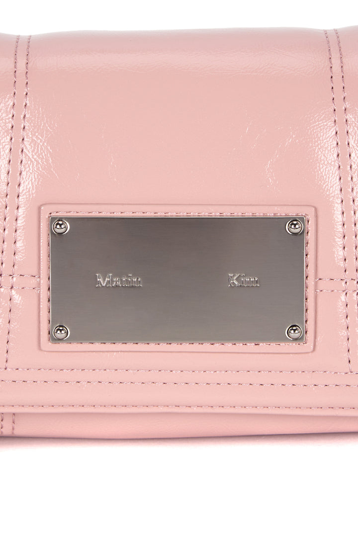 Matin Kim Glossy Quilting Small Chain Bag — Pink