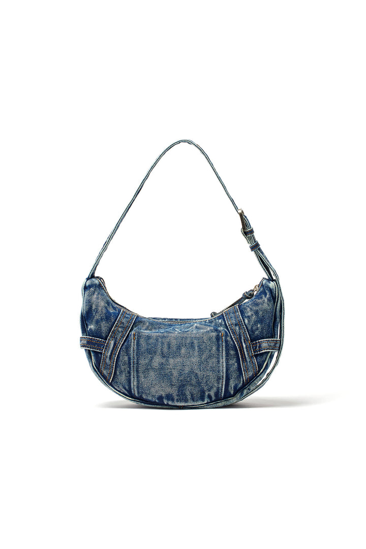 Matin Kim Washed Denim Mini Hobo Bag — Blue