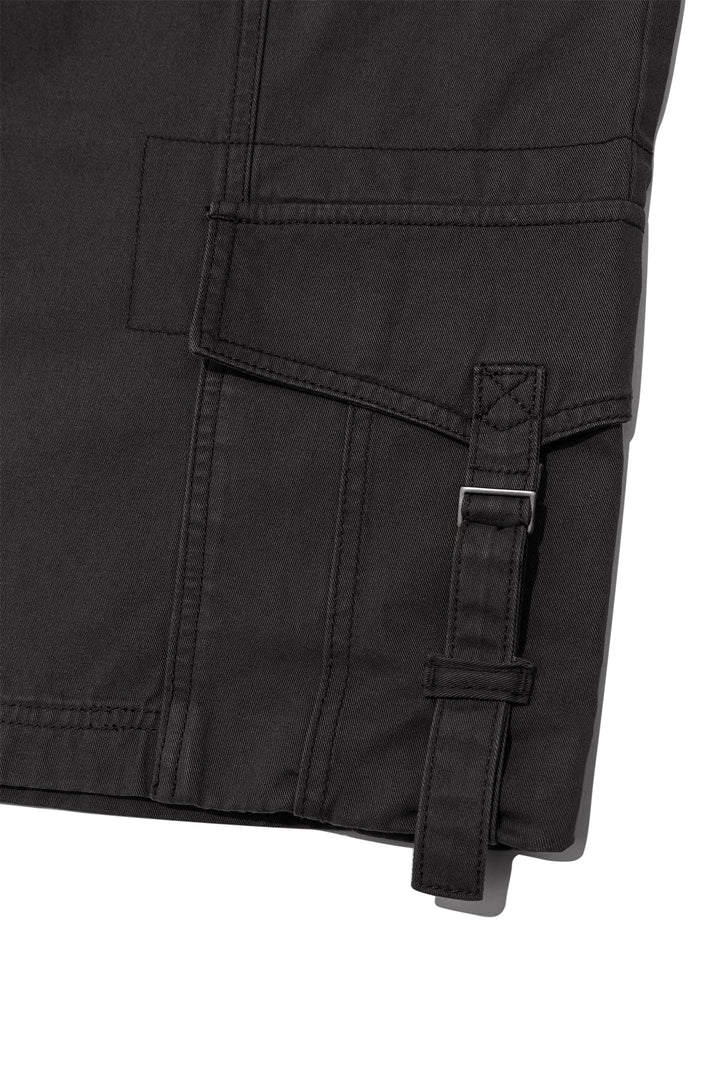 Matin Kim Semi Slimfit Bermuda Pants — Charcoal