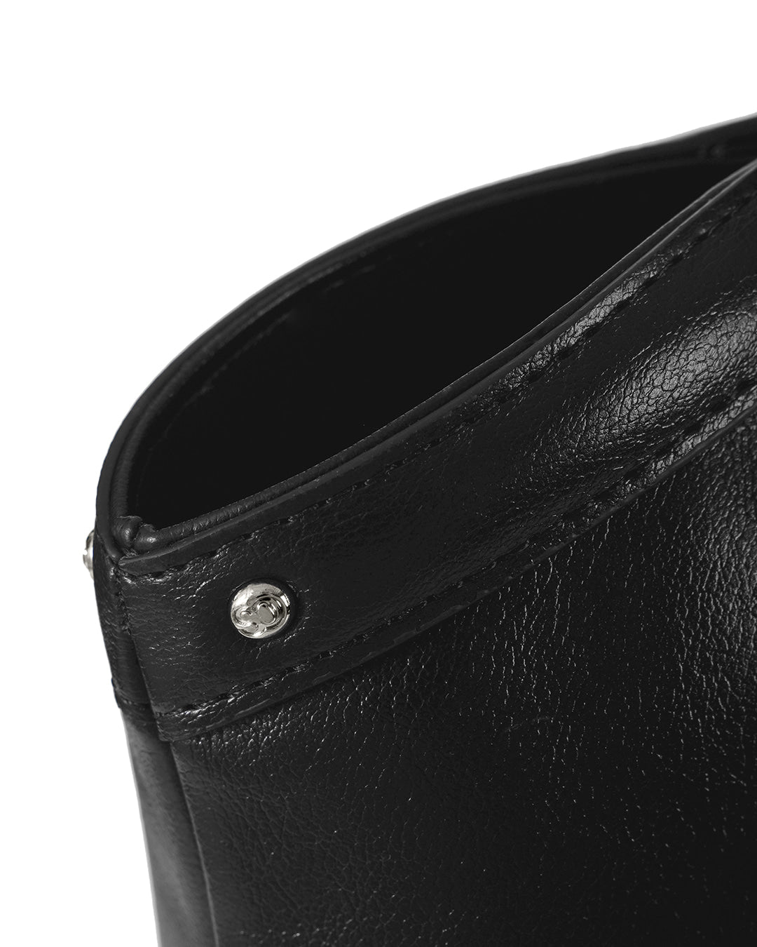 Stand Oil Limber Bag — Slouchy Shoulder Tote — Black