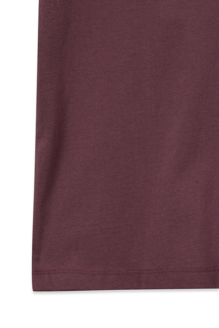 Matin Kim Vintage Logo Graphic Top — Burgundy