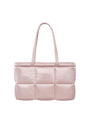Stand Oil Bubble Bag — Padded Oblong Crossbody — Soft Pink