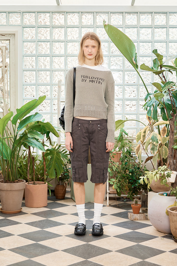 Matin Kim Punching Point Pullover — Olive
