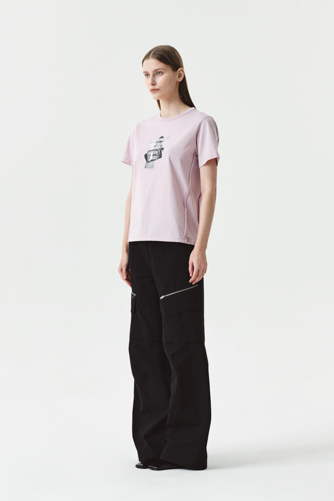 KIMMATIN Campaign Printing Top — Pink