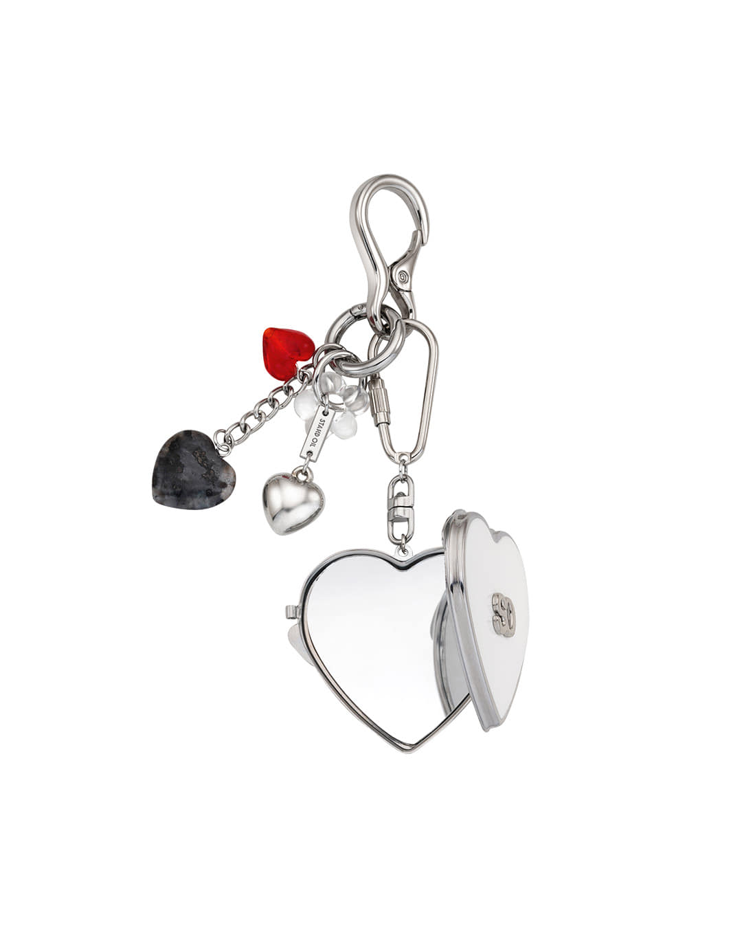 Heart Berry Keyring · 하트 베리 키링 — Silver