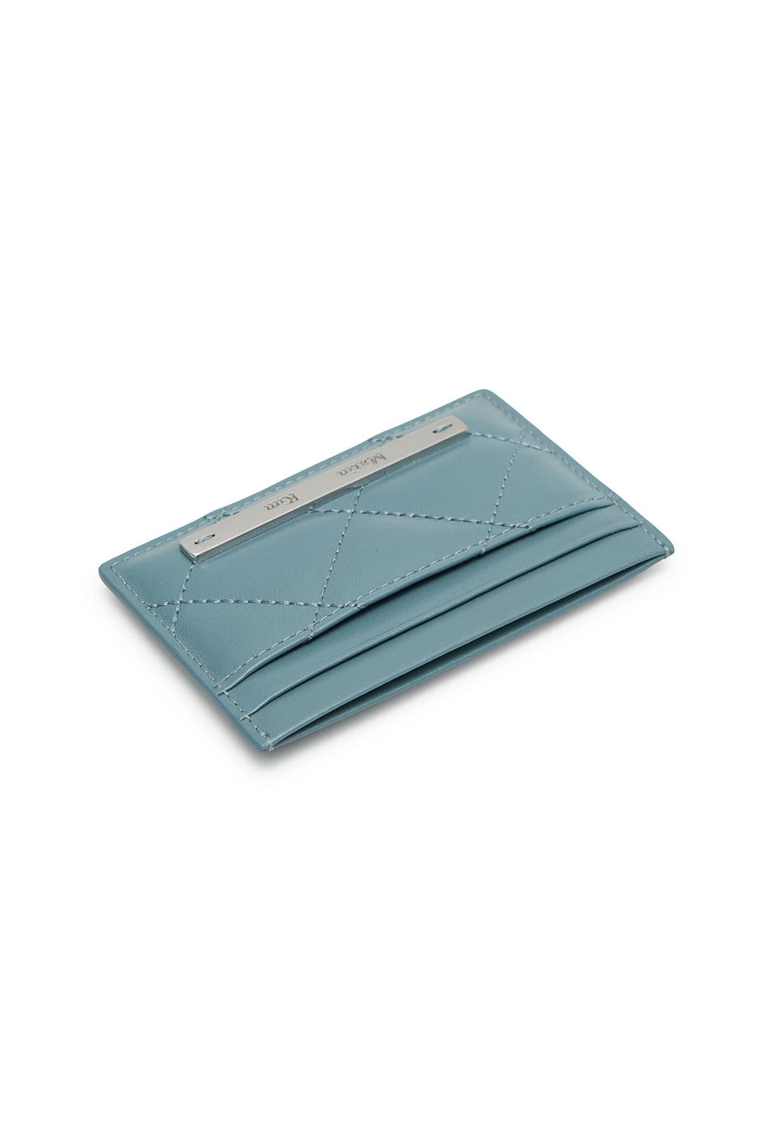 Matin Kim Puff Quilt Card Wallet — Blue