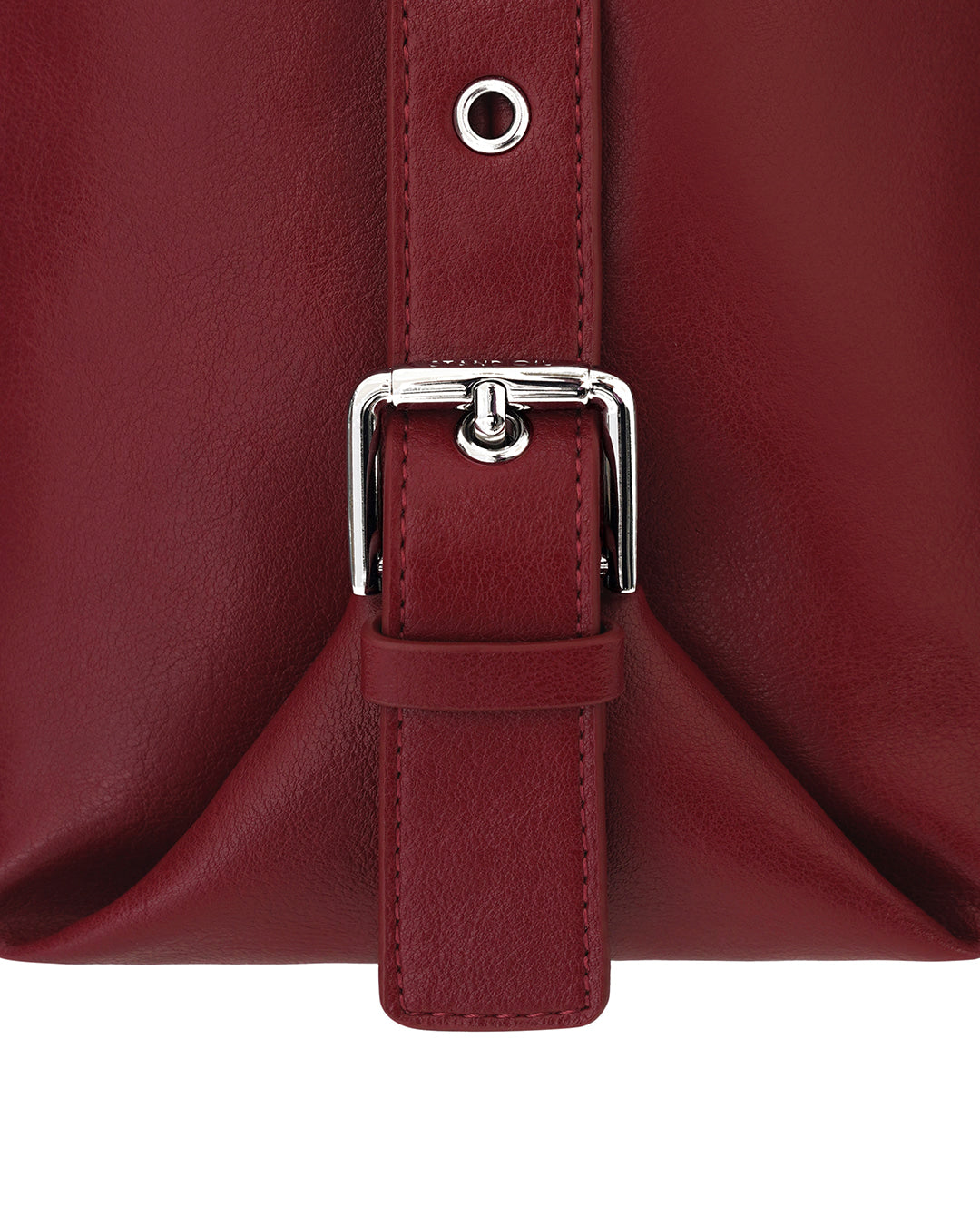 Stand Oil Mushy Bag — Nubuck Slouch Tote — Red wine