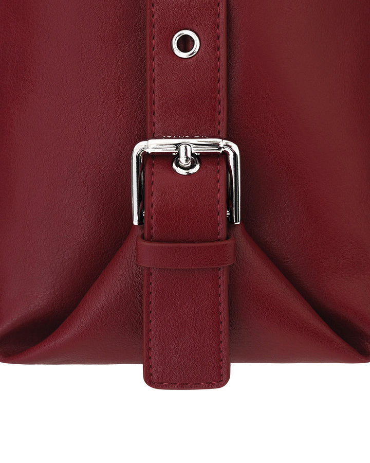 Stand Oil Mushy Bag — Nubuck Slouch Tote — Red wine
