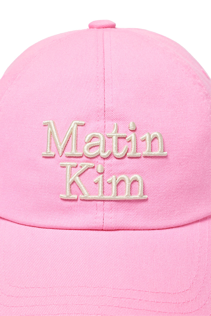 Matin Kim Volume Logo Ball Cap — Pink