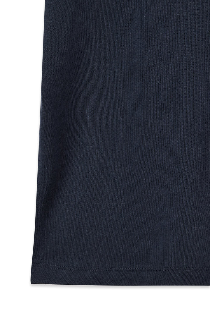 Matin Kim Vintage Logo Graphic Top — Navy blue