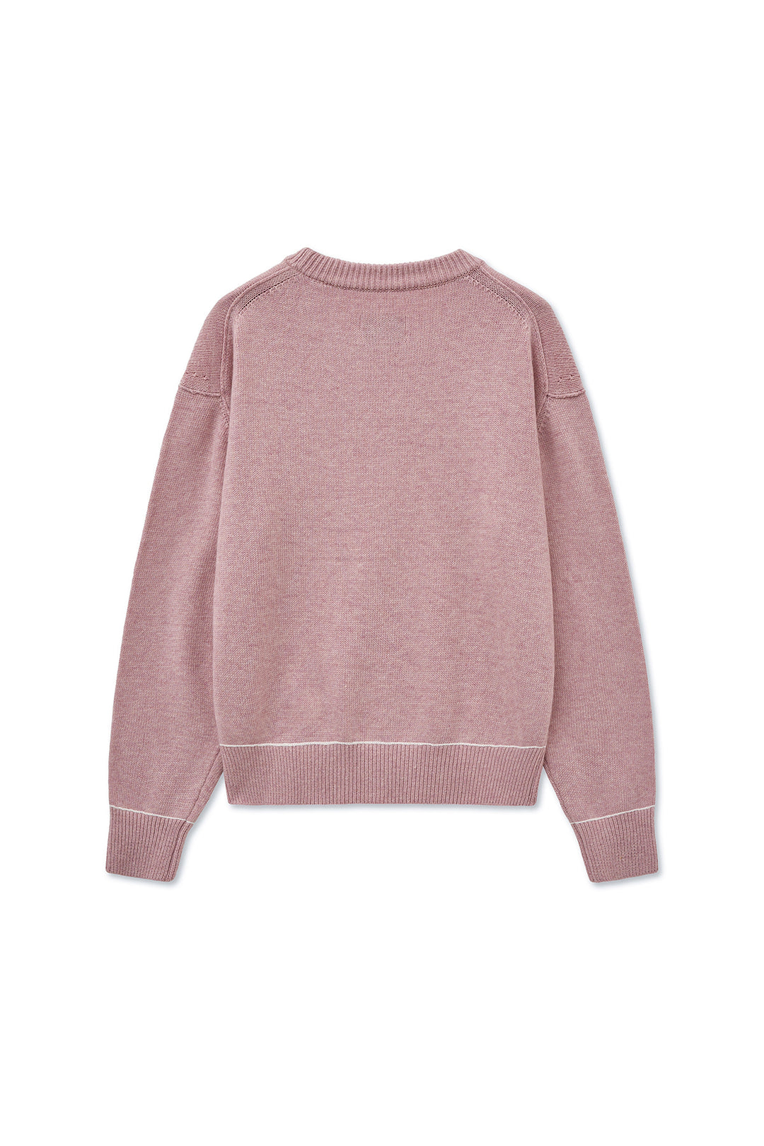 Matin Kim Color Trim Line Logo Pullover — Pink