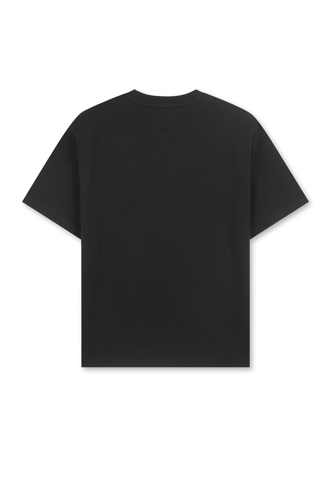Matin Kim Logo Cutted Layered Top — Black
