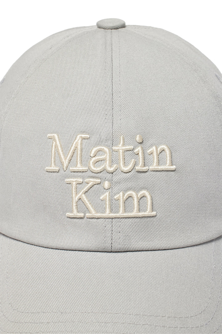 Matin Kim Volume Logo Ball Cap — Gray
