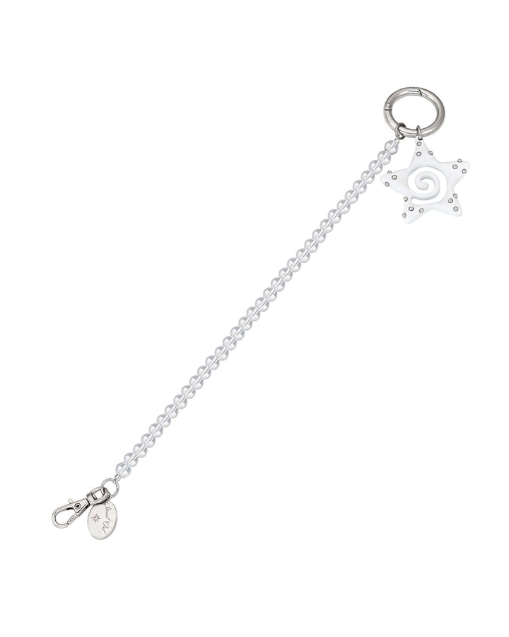 Stand Oil Dot Star Keyring — Silver