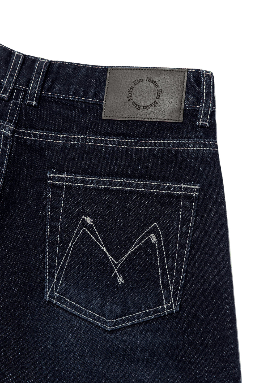 Matin Kim Stitch Point Denim Shorts — Black