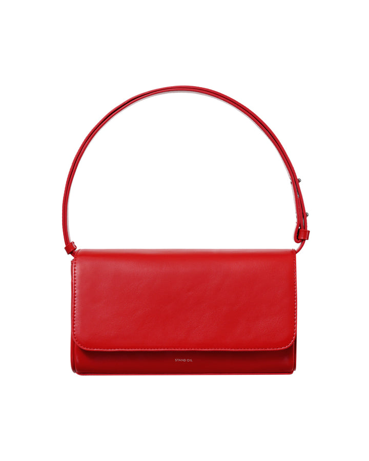 Stand Oil Butter Bag — Sculptural Crossbody — Tomato