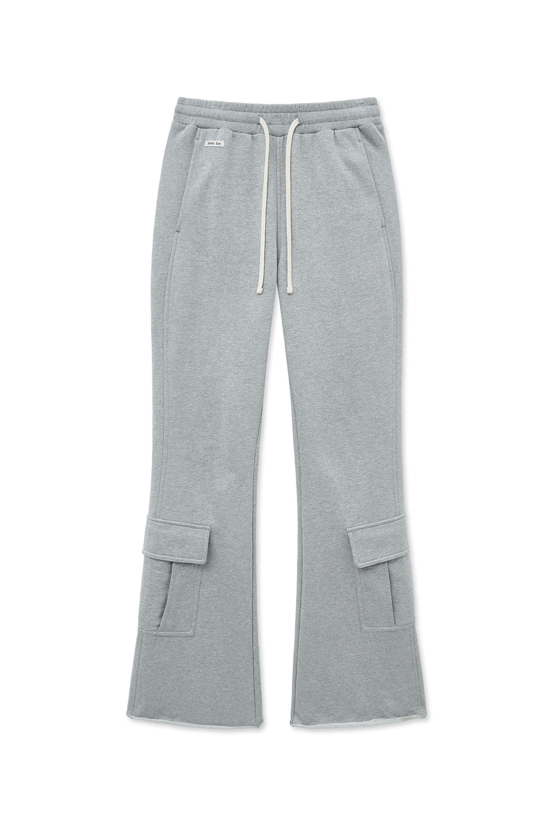 Matin Kim Boots Cut Slim Cargo Sweatpants — Gray