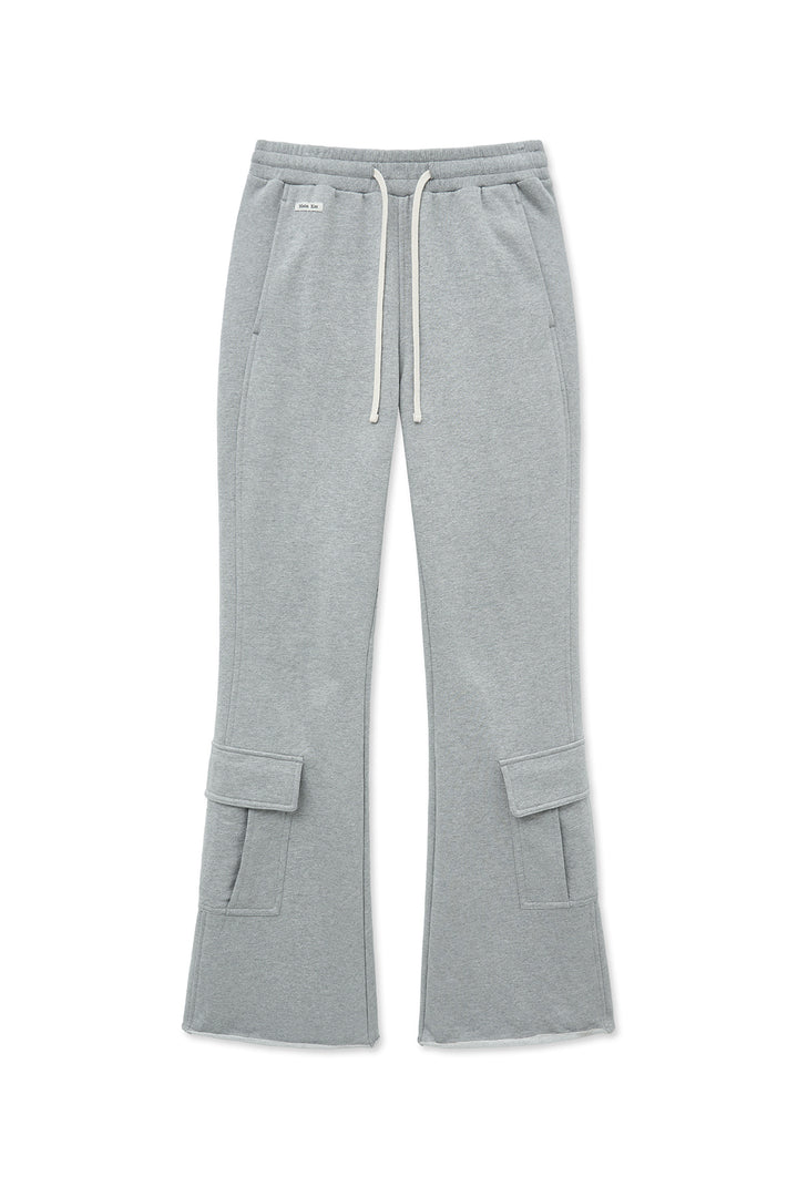 Matin Kim Boots Cut Slim Cargo Sweatpants — Gray