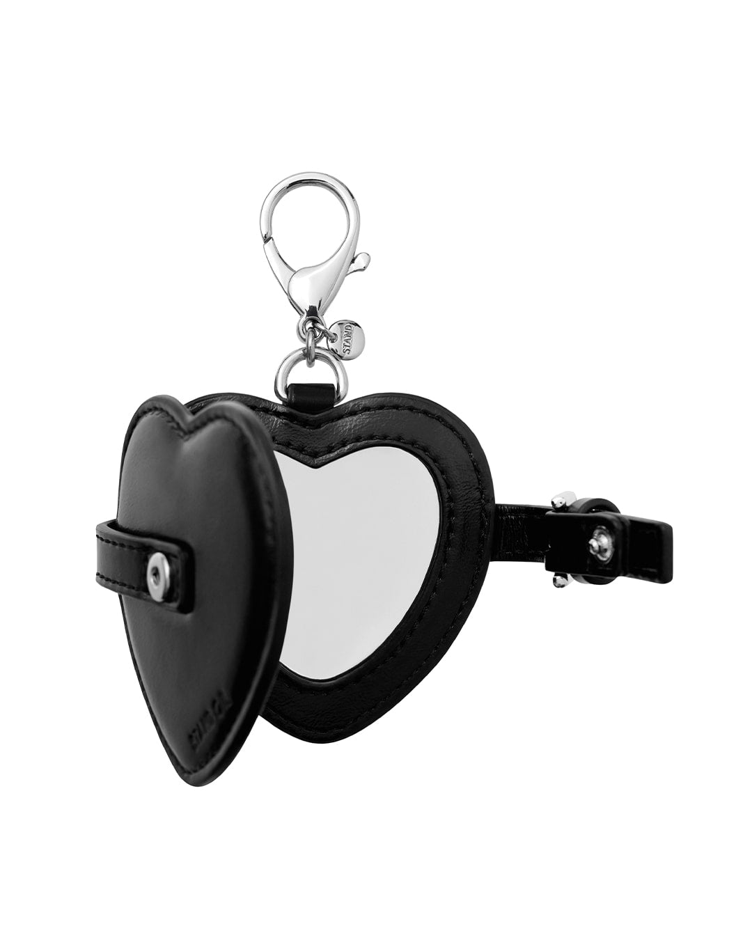 Stand Oil Belted Mirror Keyring — Black