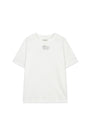 Matin Kim Label Point Lettering Top — White