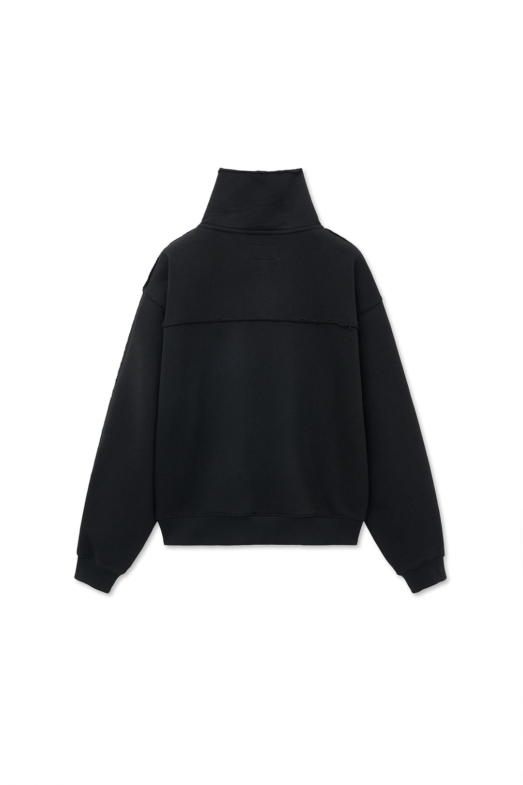 Matin Kim Cut Out Half Zip Sweatshirt — Black