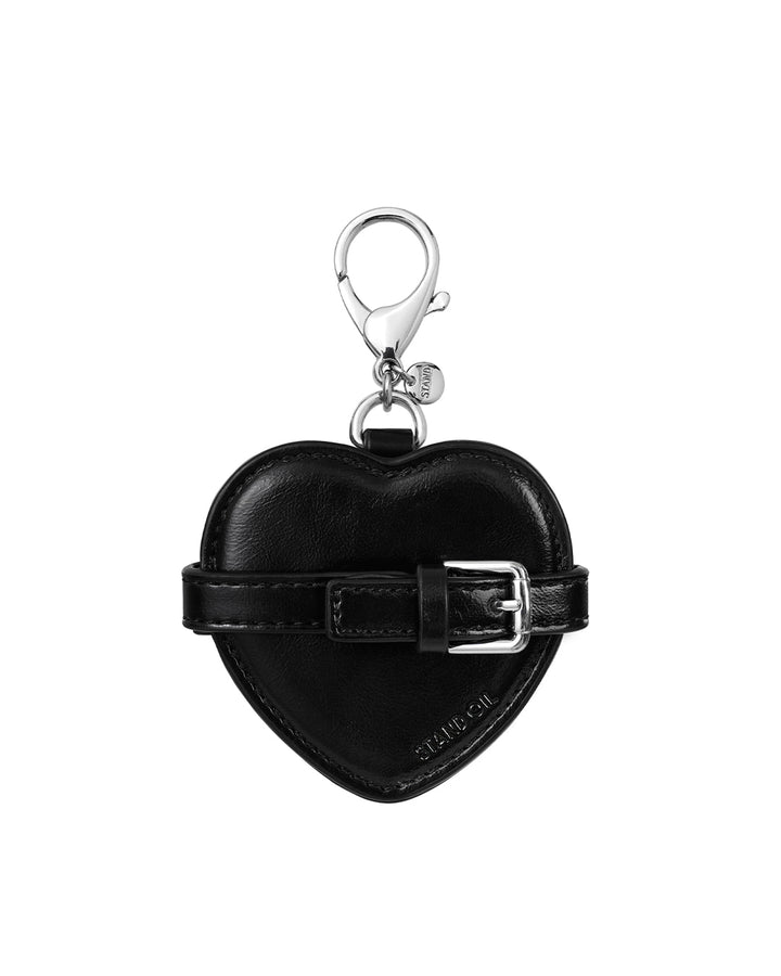 Stand Oil Belted Mirror Keyring — Black