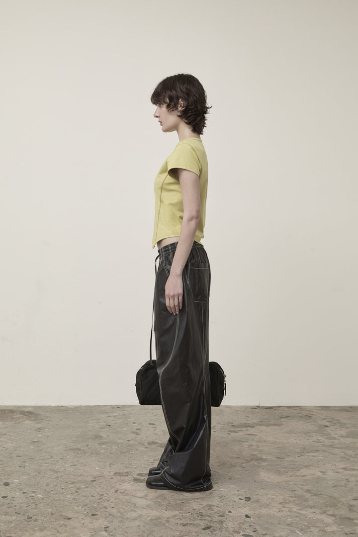 Matin Kim Twist Point Slim Top Lime