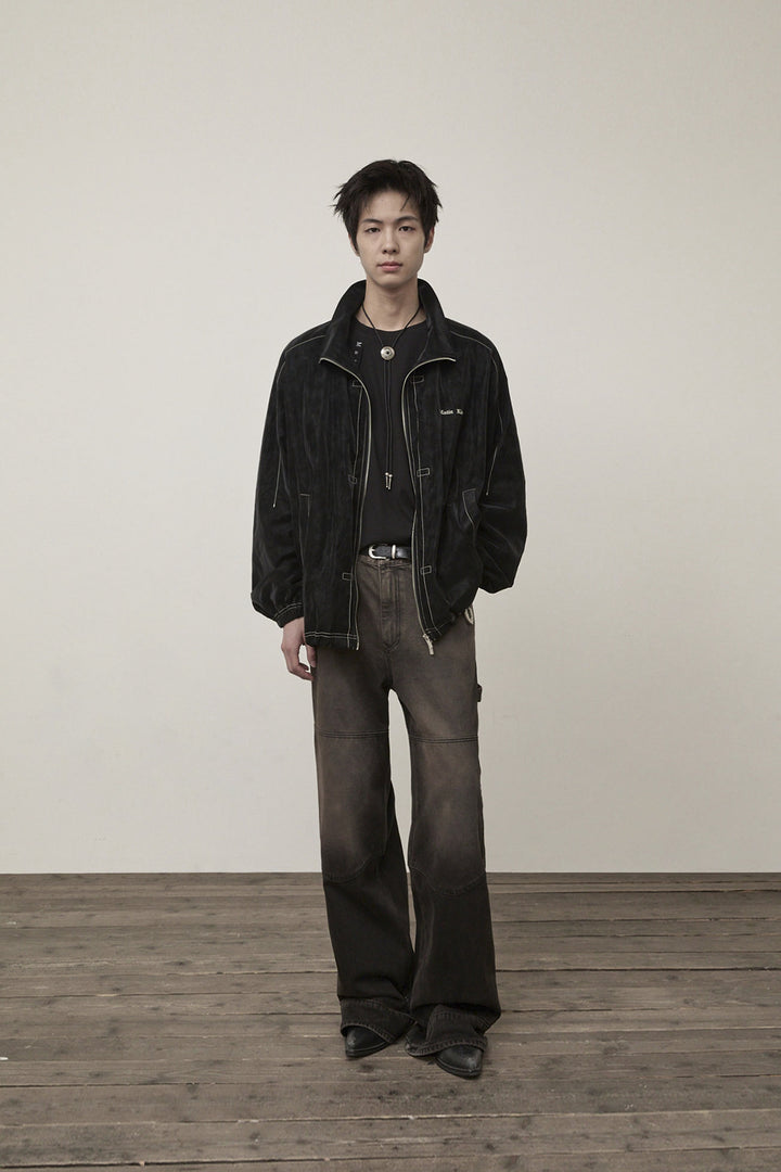 Matin Kim Stitch Point High Neck Jumper — Black