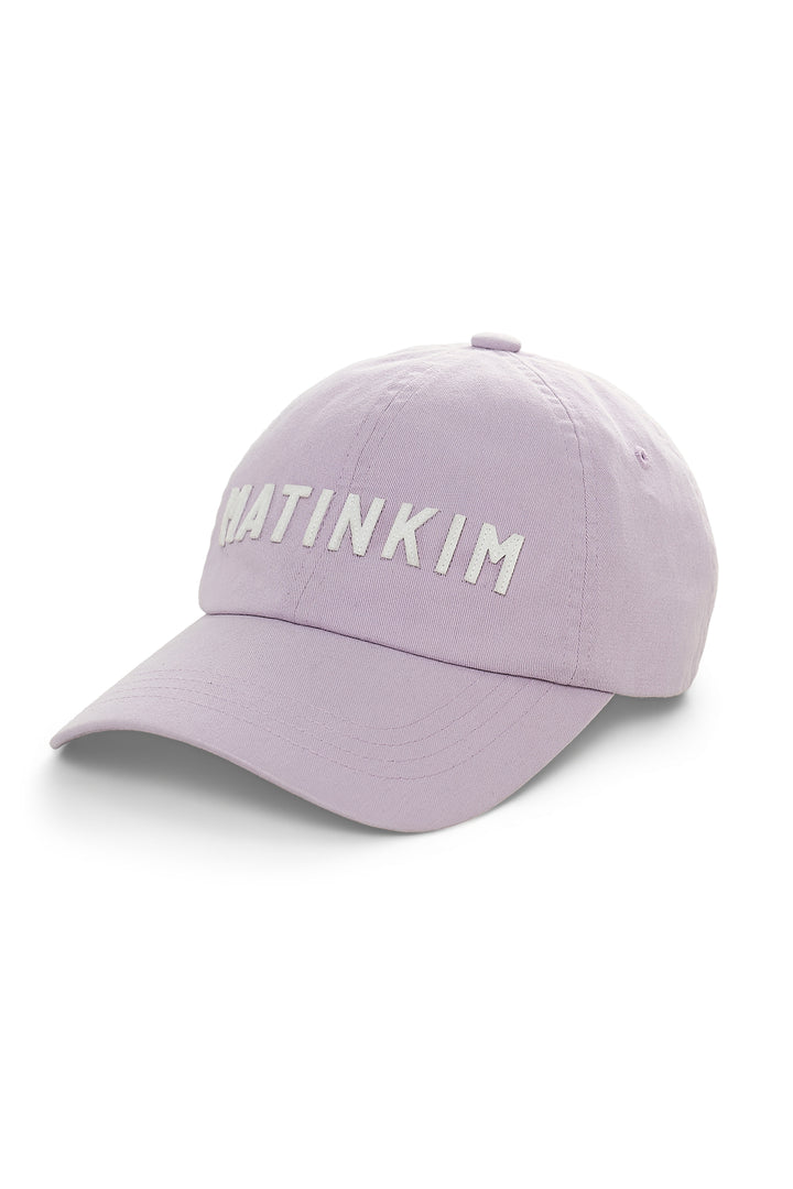 Matin Kim Appliqué Felt Logo Ball Cap Lilac